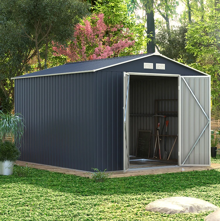
strong durable 15 years warranty 11*10FT tool sheds metal garden house 