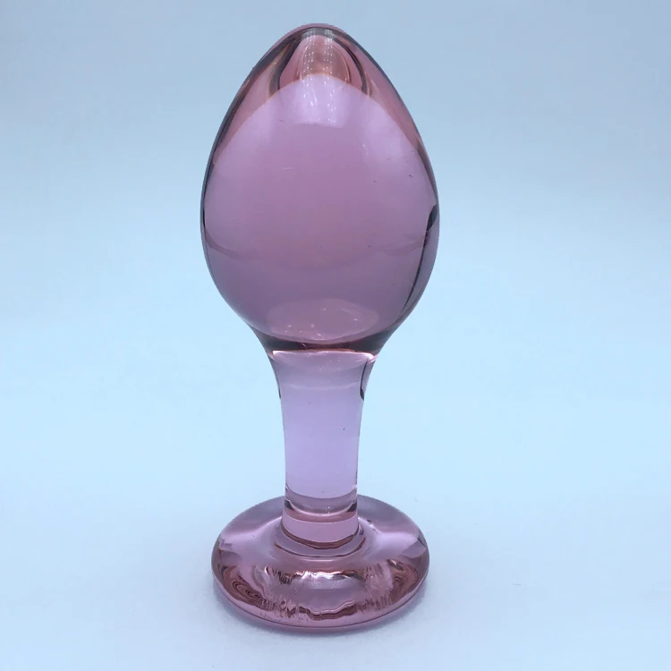  Homemade 7Pcs Anal Set Masturbator Pink Crystal Adult Sex Toys Glass Plug For Woman And