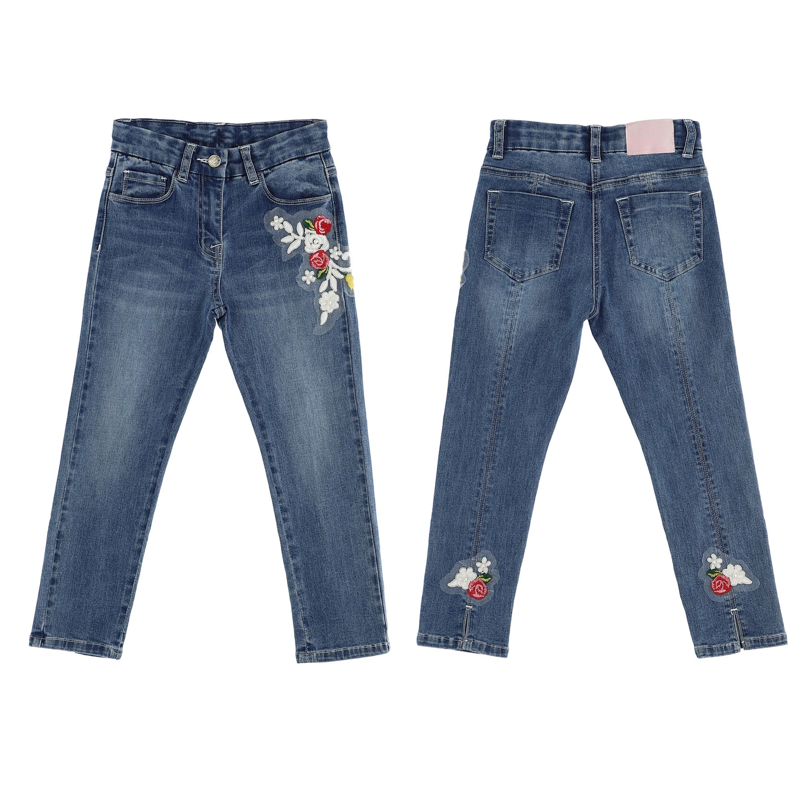 Summer Fashion Designer Top Quality Children Customized Available ISO Certificate Kids Jeans Pants for Girls