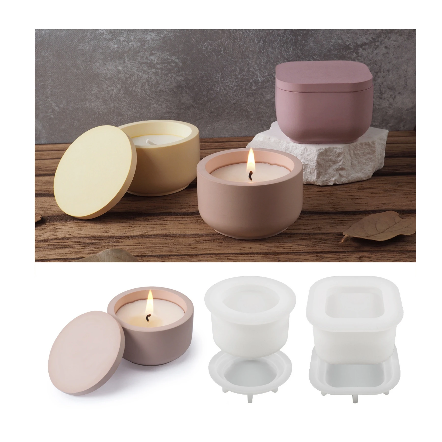 K77 oem low price good price candle wax soy silicone molds reasonable price silicone candle jar mold