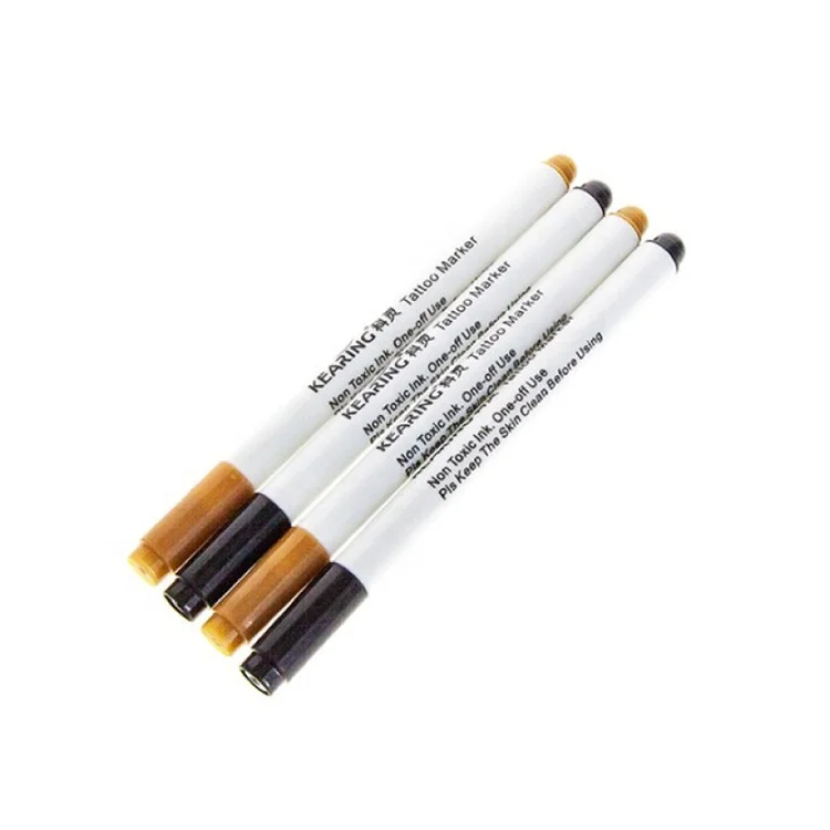 DIY body tattoo marker pen black or brown colors funny drawing on skin like real tattoo easily wash off