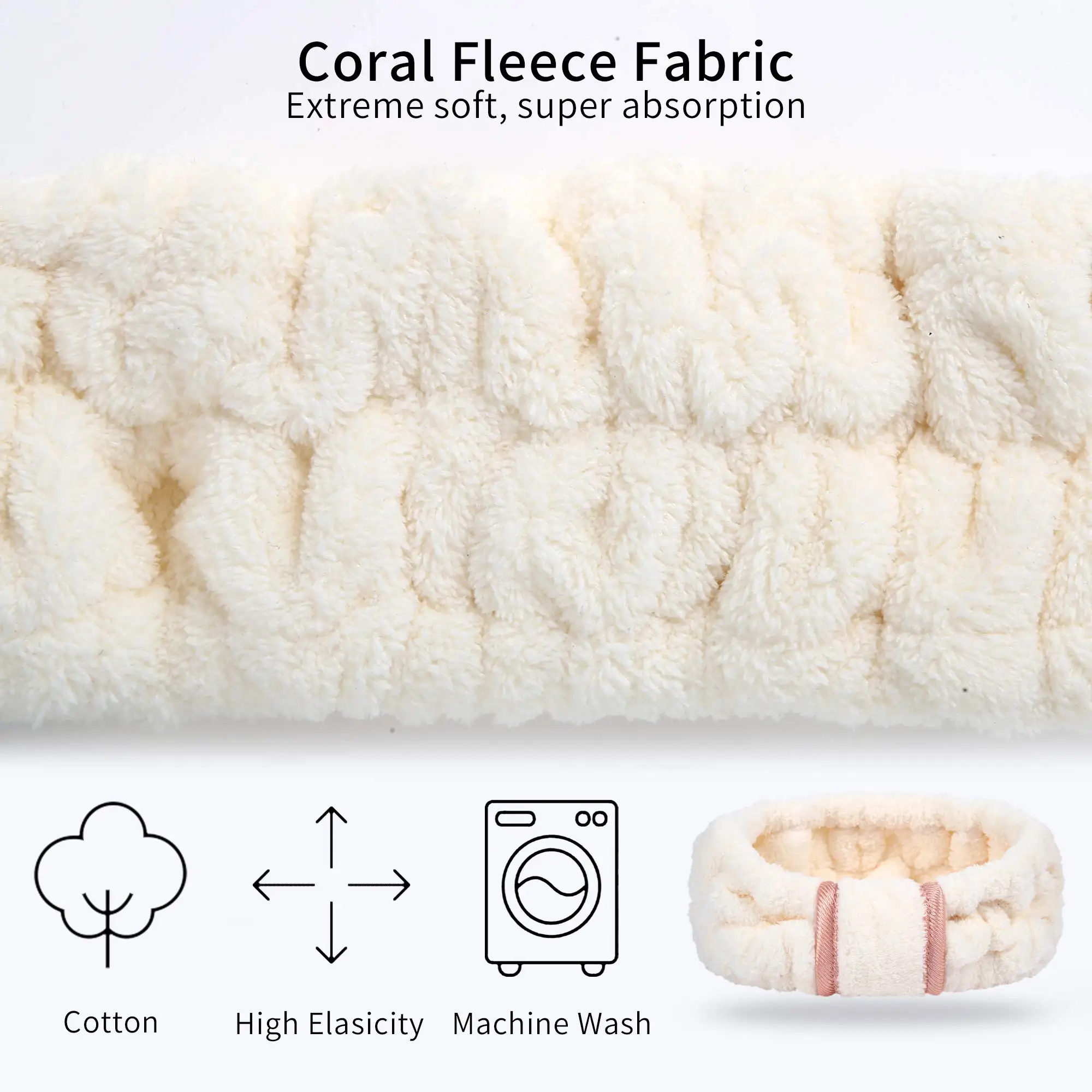 Microfiber Makeup Headband with Bow Hair Band for Washing Face Facials Skincare Shower Purple headband