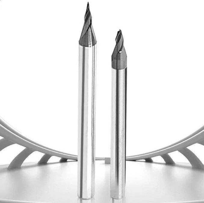 HRC55 Tungsten Carbide End Mill Straight Shank Chamfer Milling Cutter For Steel and Aluminum