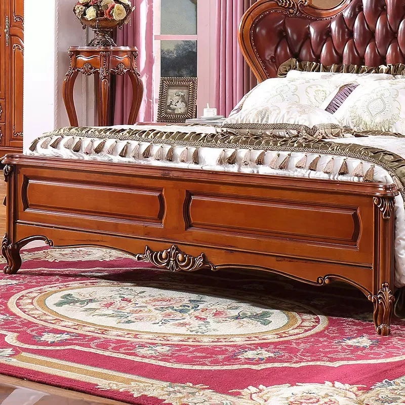 OE-FASHION custom Majestic Royal King Bed - Antique Style Luxury Bedroom Set for Elegant Homes