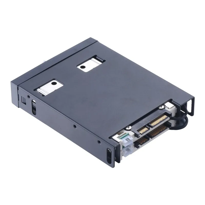 Stainless Steel  double layer Desktop Server  2.5ich SATA Hdd Enclosure with key lock
