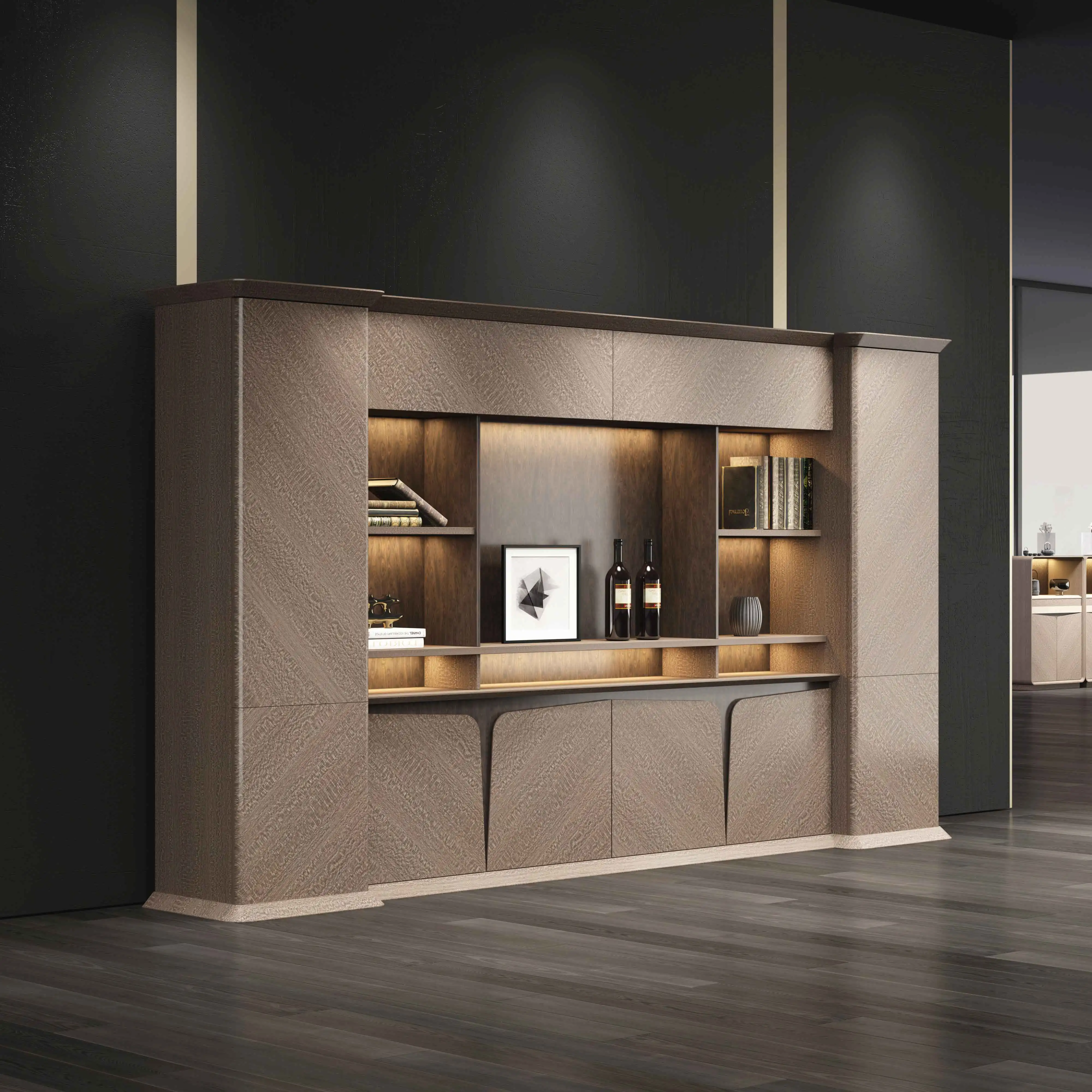 Luxury office furniture solid wood boss large executive desk office desk