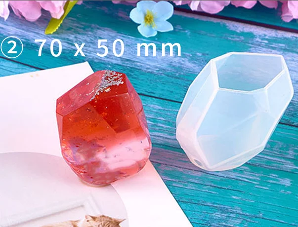 New Design DIY 3D Handmade Candle Aroma Stone Making Craft Jewelry Silicone Mold Stone Resin Epoxy Molds Silicone/