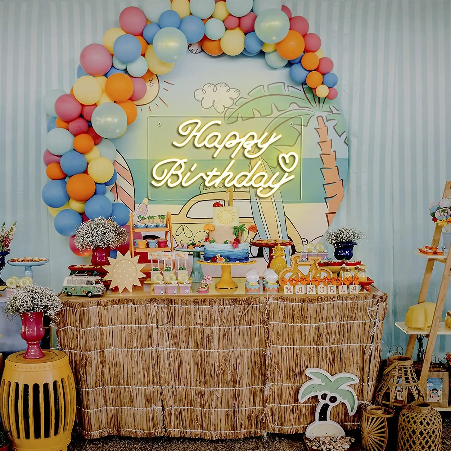 Pink LED Neon Lights for Bedroom USB Neon Sign Lights for Wall Decor Home Bar Hotel Cafe Birthday Party Man Cave