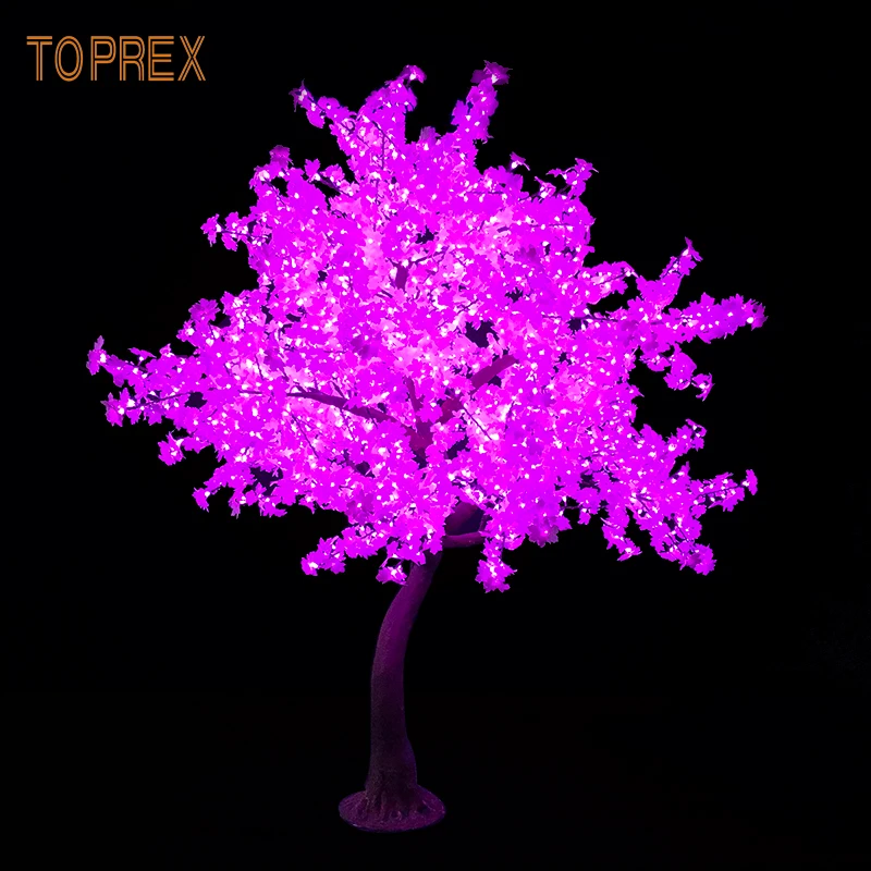 Водонепроницаемое искусственное наружное украшение Toprex RGB синхронное изменение цвета светодиодное освещение в виде кленового дерева