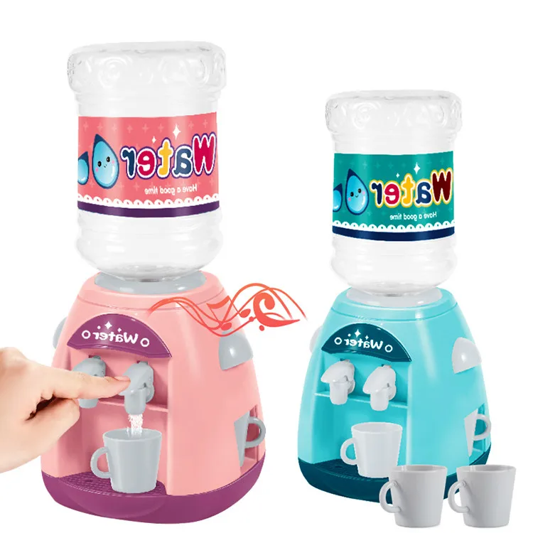 
New kids education electric double effluent water dispenser set toy kitchen sets 