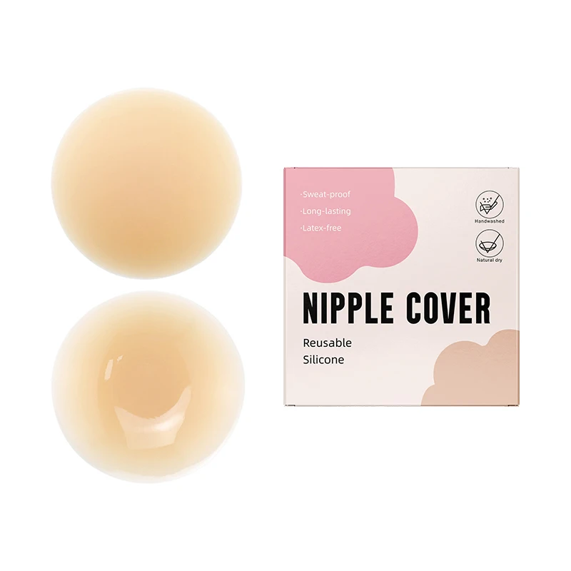 INVISFEEL comfortable and breathable cakes nipple cover silicone bar breast lifting nipple pad seamless invisible breast cover