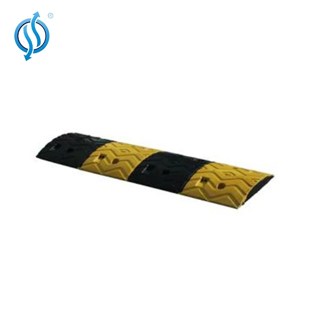 1000mm Industrial Heavy Duty Rubber Wave Line Speed Bump and Hump for Driveway Parking Lot Garages