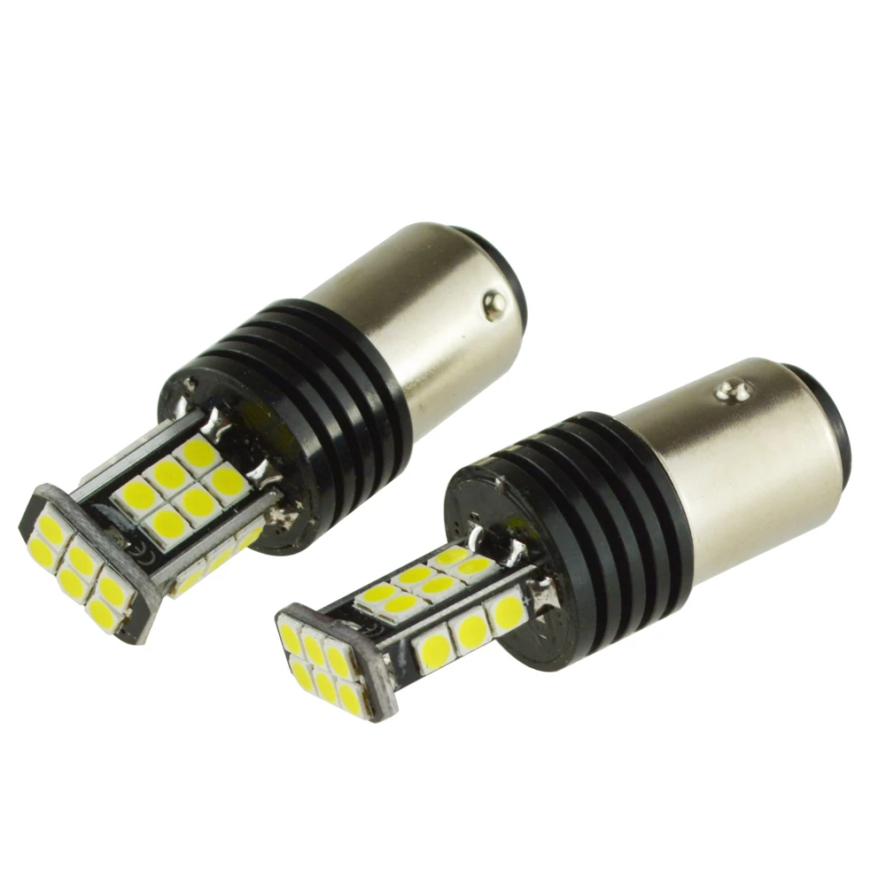 12V S25 canbus 24SMD 24LED 3030 1156 led 1157 T25 3156 3157 T20 led 7440 7443 white auto turn signal light brake bulbs for cars