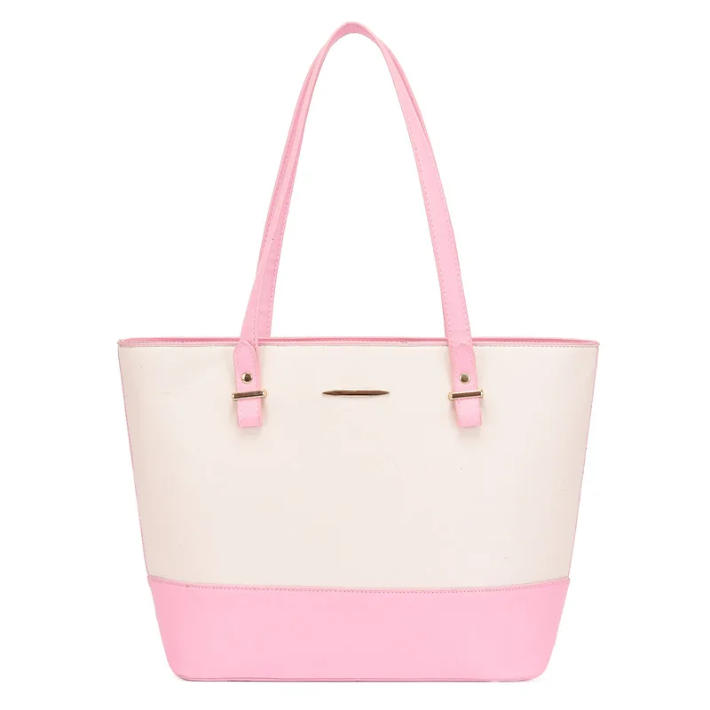 3 in 1 Wholesale Cheap High Quality Clutch Tote HandBag Set Torba Damska Large Capacity Pink Pu Hand Bags Ladies Handbags Set