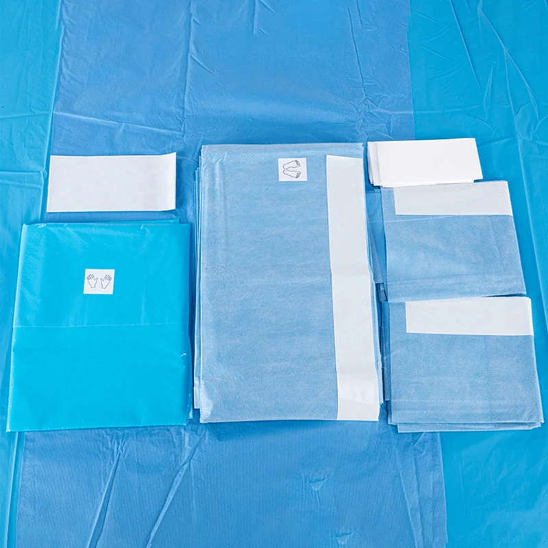 Disposable Sterile non woven surgical drapes pack ophthalmic universal general sterile surgical drapes pack