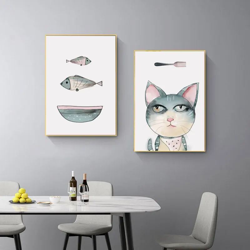 Fresh Fruit Pictures Literary and Interesting Home Restaurant Wall Decoration Canvas Painting