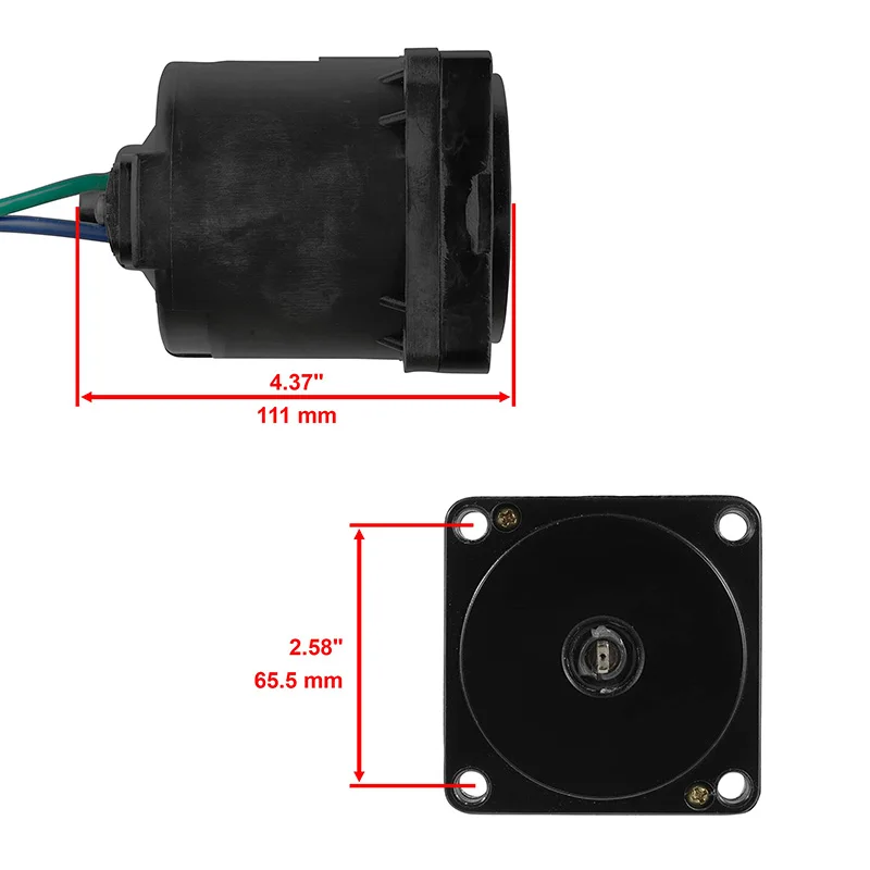 SMF Outboard Parts Tilt Trim Motor 10844 for Johnson Marine 75-250HP 2-WIRE 0438786 439937 5005254
