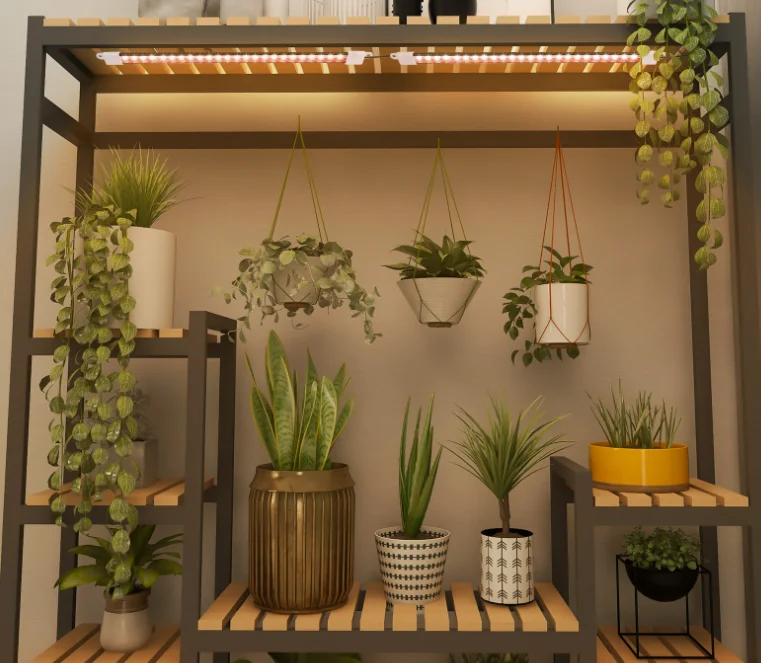 4 Tube Strip Indoor LED Light For Plant 3 Timing Setting Full Spectrum Growing Farming Lamp 21pcs LED Plant Growth Light