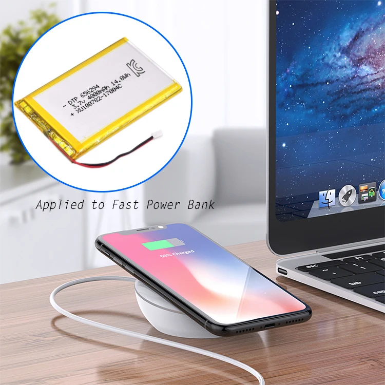 KC RoHS UL Certified Rechargeable Lithium 3.7V 4000mah 14.8Wh Lipo Battery Li Ion 3.7v Manufacturer