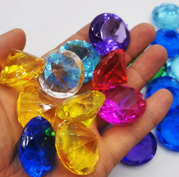 Kids toy plastic Diamond Gems fake Pirate Gems Treasure Jewels for Party Favors