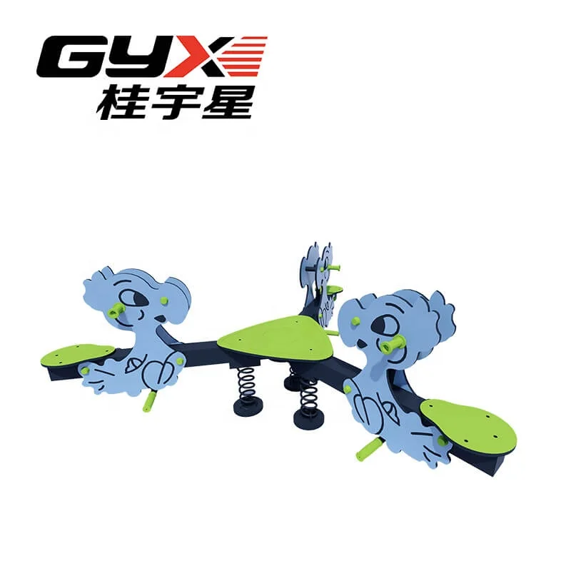 Colorful Children Plastic Outdoor Seesaw for Two People Funny Toy Wholesale