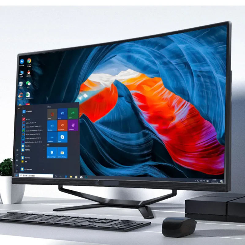 High Quality Core i3 i5 i7-3630QM 27'Curved Screen Gaming Monoblock All in One PC Desktop Computer Gamer