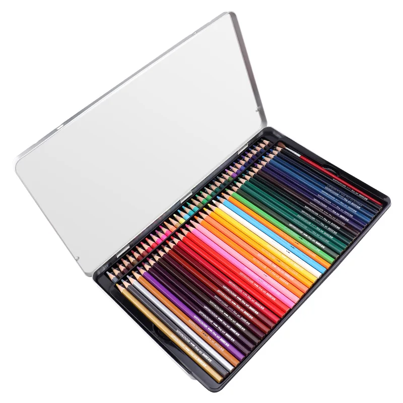 
High Quality Natural Wooden drawing color pencils with case 