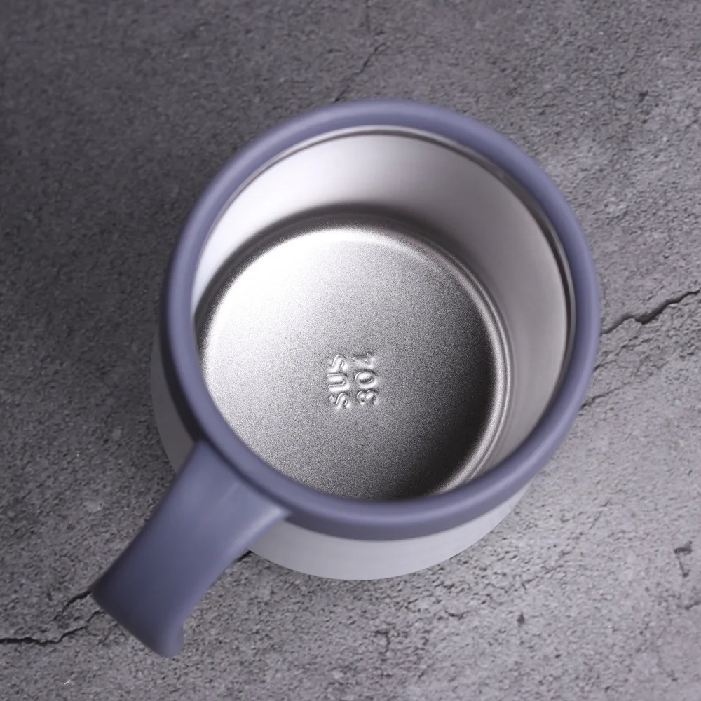 2023 Double Wall Vacuum Insulated Tumbler Thermo Mug Cups Stainless Steel Coffee Mug with Handle