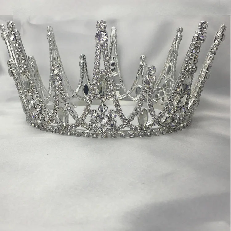 Custom Crystal Full Round Crown Beauty Wonderful Crowns