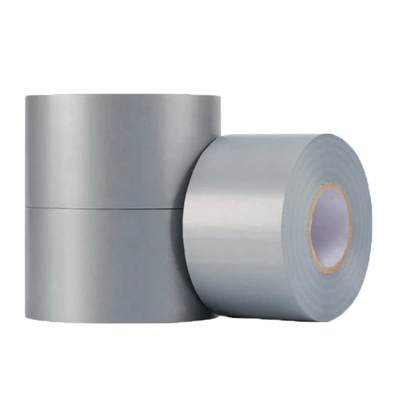 Best quality Adhesive 0.13mm*48mm*30M Silver PVC Duct Pipe Wrapping Tape