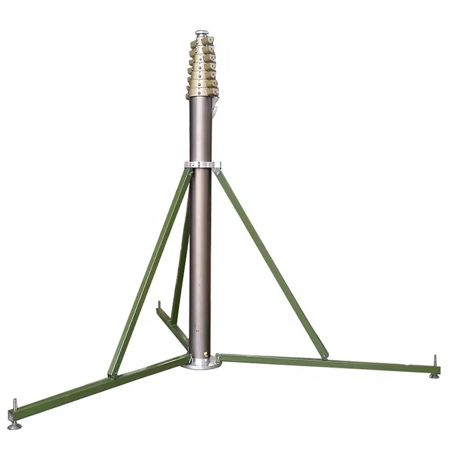 XD681 tripod pneumatic telescopic mast for CCTV camera