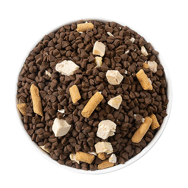 Оптовая продажа без сыпучих зерен питательный сухой корм для кошек 100% куриная формула домашних животных от производителей