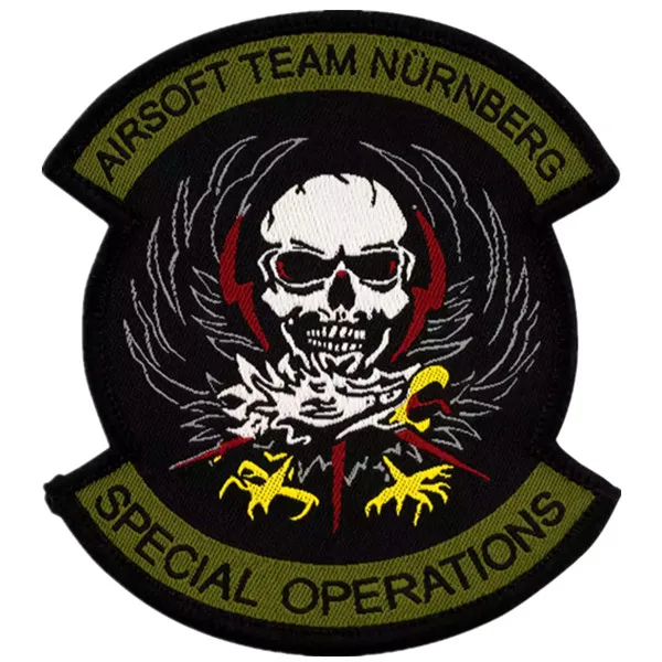 Custom Woven Embroidery Designer Towel Chenille Jeans Anime Letter School Logo Sew On Iron On Woven Badges Patch