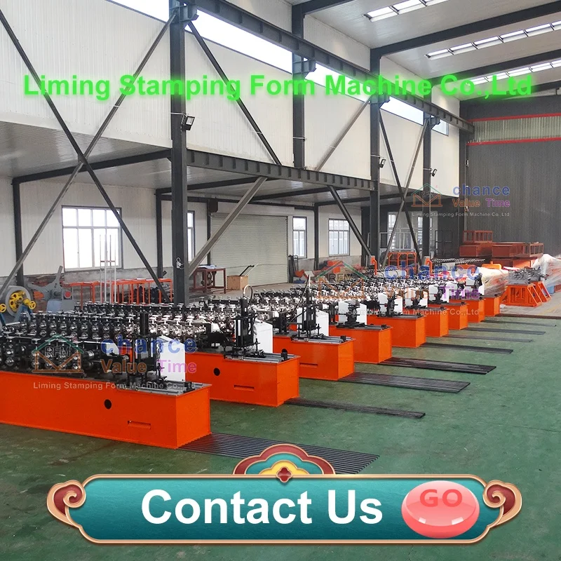 Liming Two in one Building material Fast speed c channel roll forming machine Omega profile light steel keel rolling machine