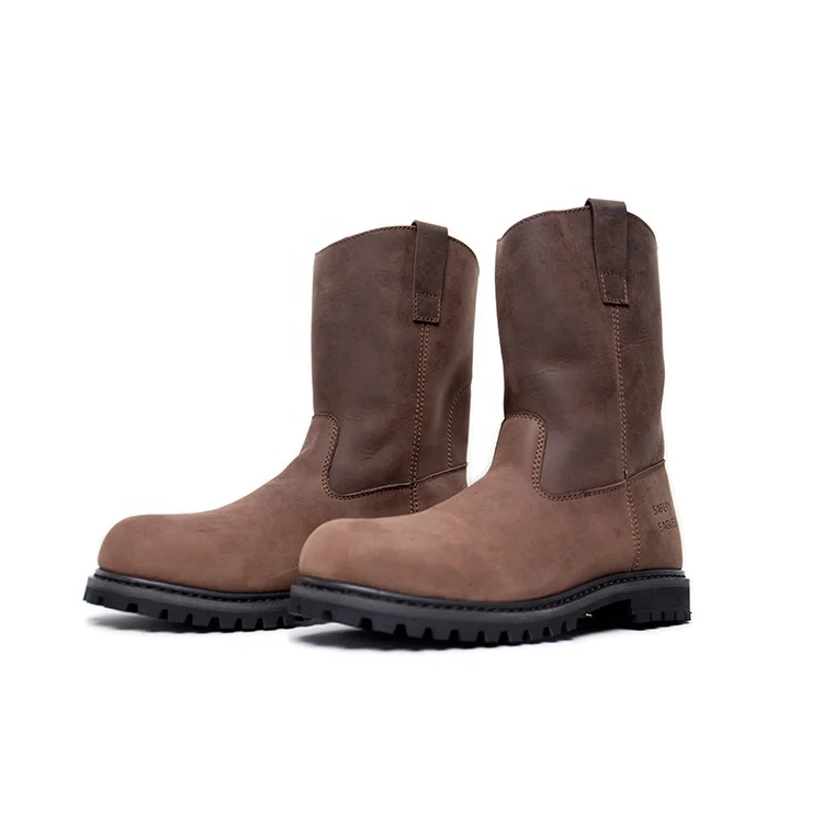 Heavy Duty Nubuck Leather Goodyear Safety Work Boots with Heat Resistant