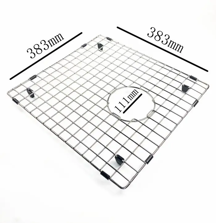 Factory Supply Kitchen Stainless Steel undermount Sink Grid with Protective AntiScratch Bumpers