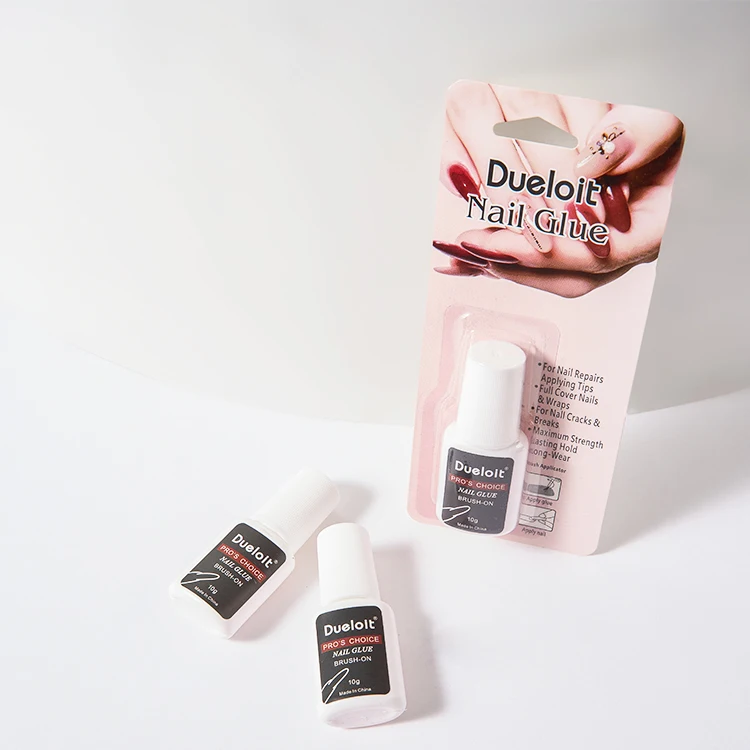 Nail Glue Wholesale Brush On Nail Glue 10g For Nail Tips Professional Fast Drying Bond Glue Accept Custom Logo