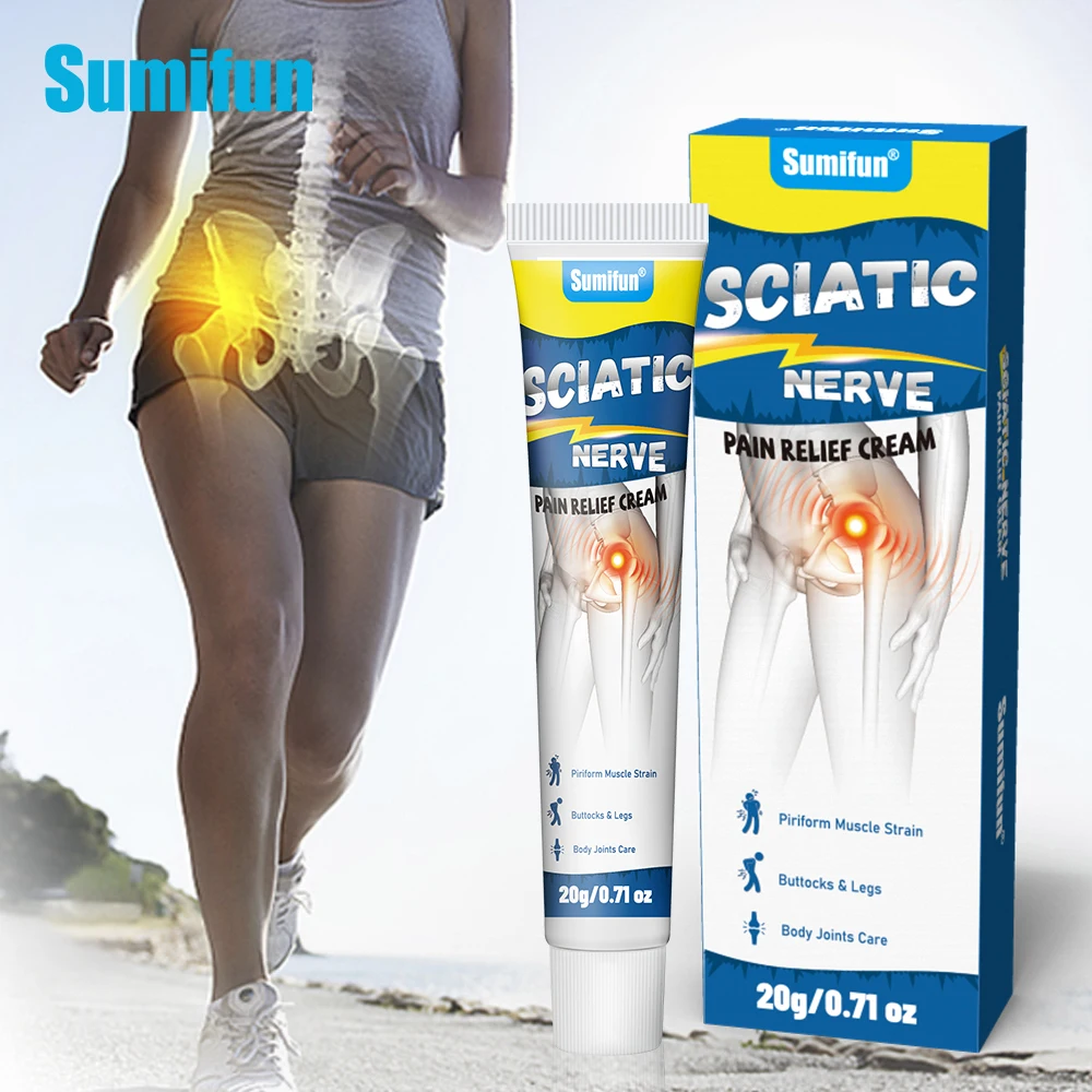 Private label 20g Sciatica Cream Ointment for Sciatic Nerve Pain/Lower Back Pain/Muscle Aches and Pains Cream