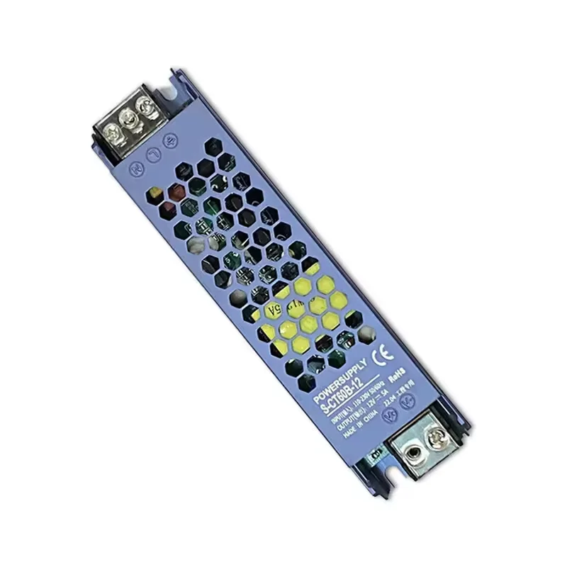 Hot on sale ac100-264VAC to dc 12v 24volt 60w 2.5A Black mini light box switching power supply