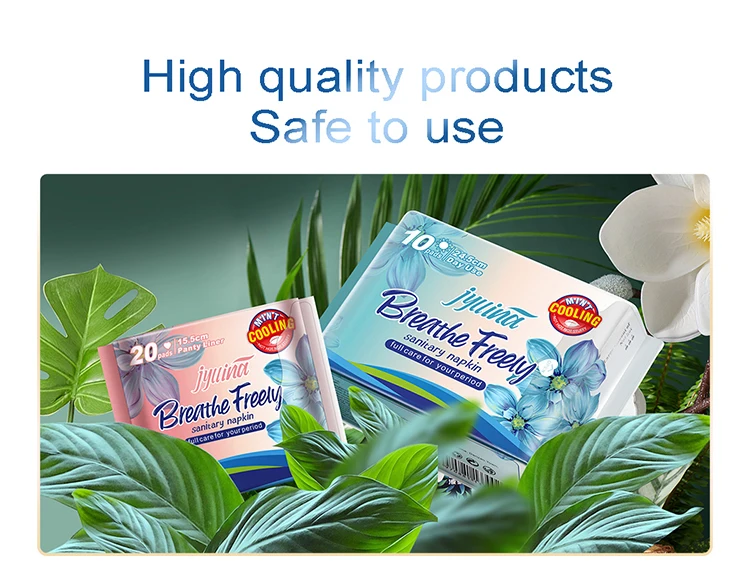 Free Sample Ultra-Thin Disposable Sanitary Napkins Breathable Winged Female Pads Absorbent Anion Cotton Wholesale