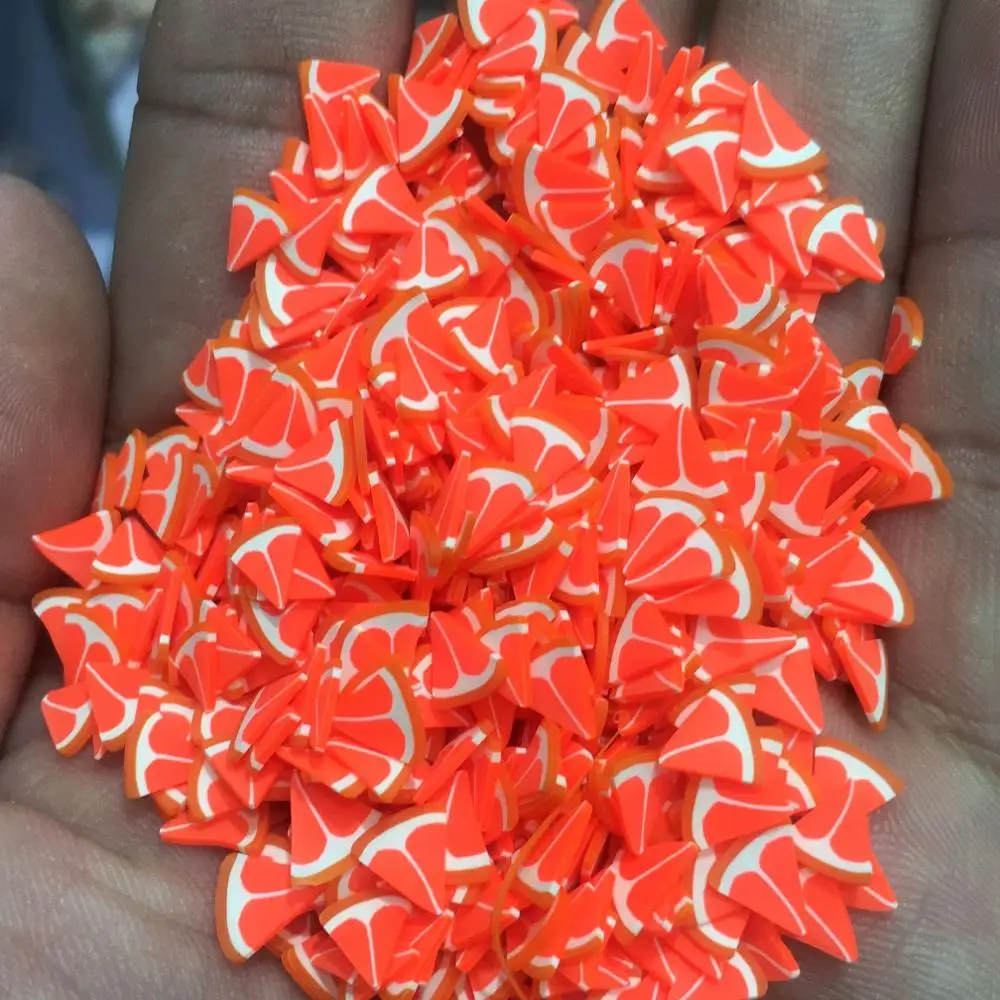 2020 New Miniature Polymer Clay Fruit Slices Miniatures Pizza Food Slime Sprinkles Confetti for Nail Art Crafts