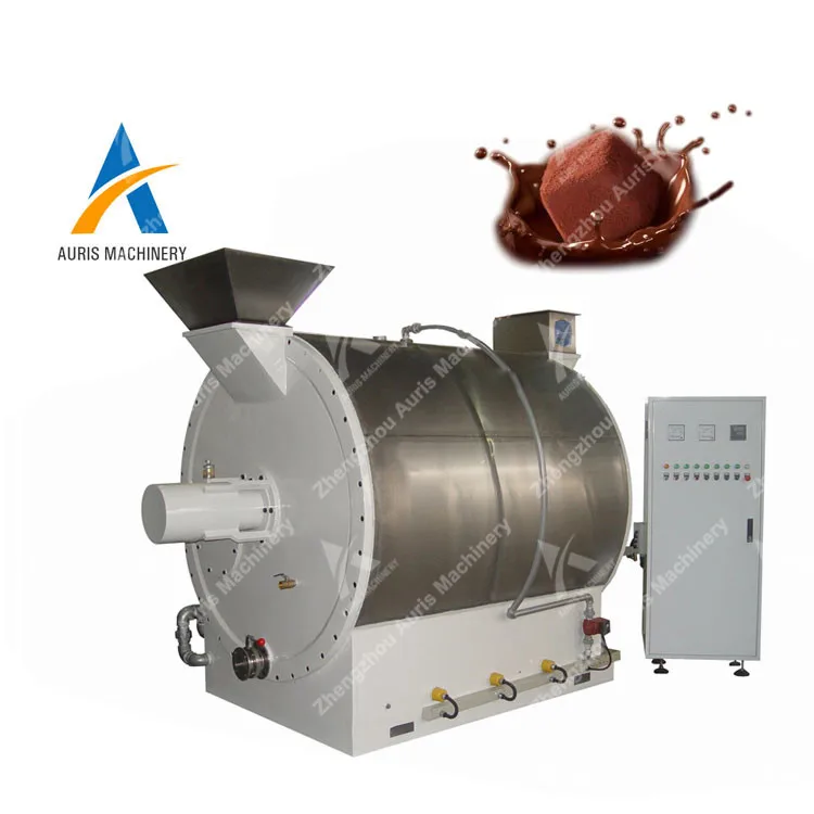 Cocoa bean grinding machine chocolate paste grind by hydraulic three roll mill