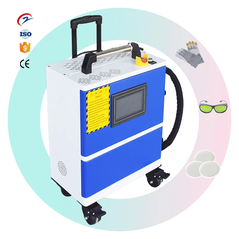 200W 300W 500w pulse mopa laser cleaning machine with cheap price laser rust removal machine