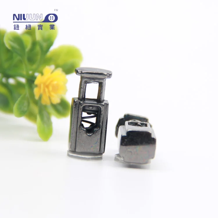 Wholesale 19Mm Concave Line Single Hole Basics Cord Lock Metal Adjuster Cord Lock For Sportswear Hoodies