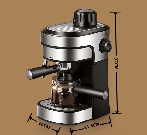 5bar high pressure coffee maker pump espresso and cappuccino semi-automatic mini italian coffee machine