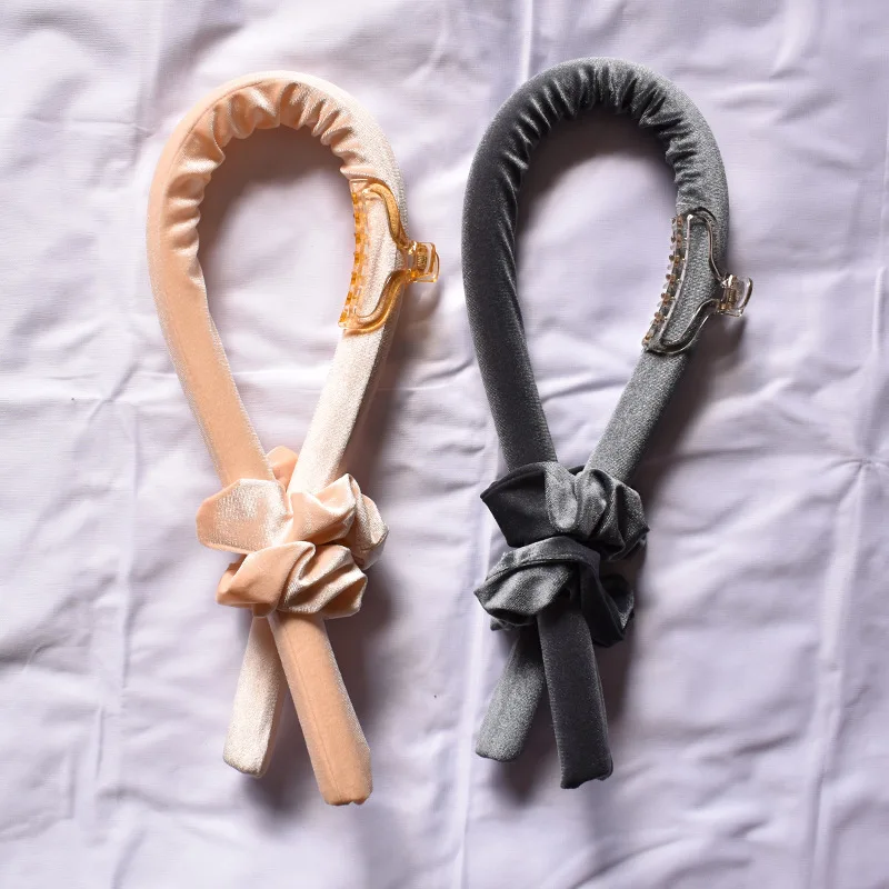 New Arrival Velvet Heatless Lazy Curling Iron Large Wave EVA Foam Sponge Hairdressing Curly Hairstick