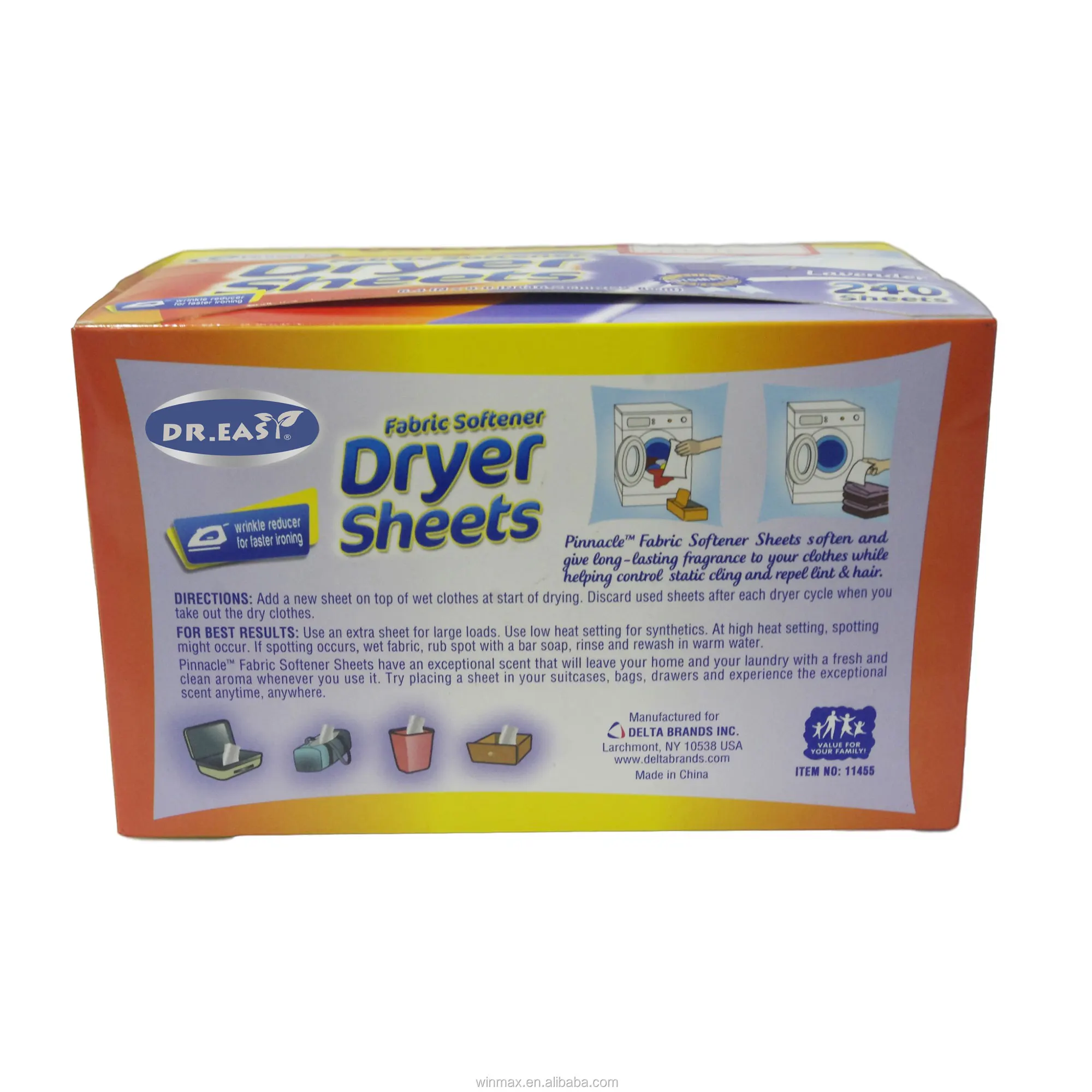 Laundry Drying Sheets Fabric Softener Dryer Sheets