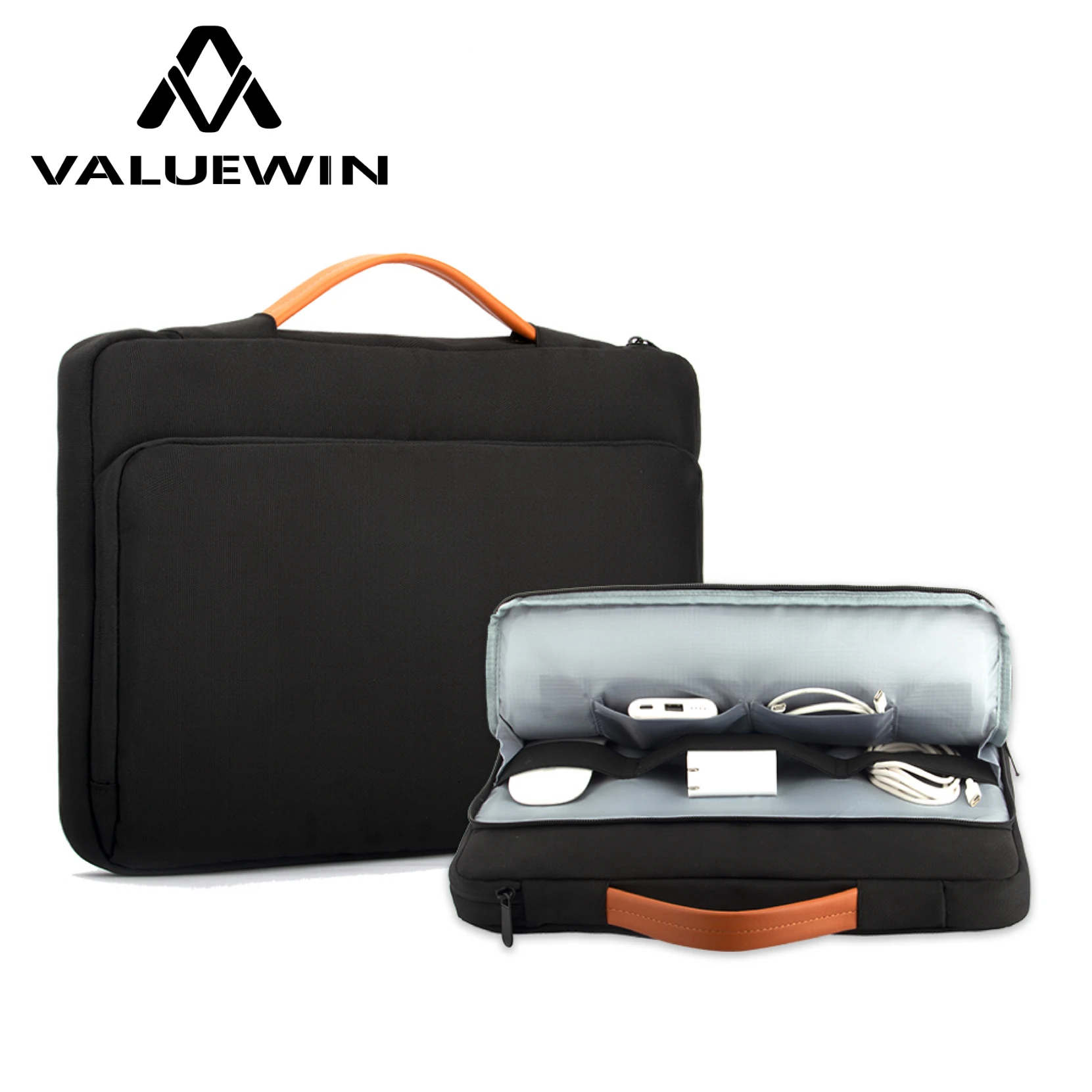 360 Protection Laptop Case Waterproof and Shockproof Sleeve for  Dell Thinkpad HP-Made of Durable Polyester