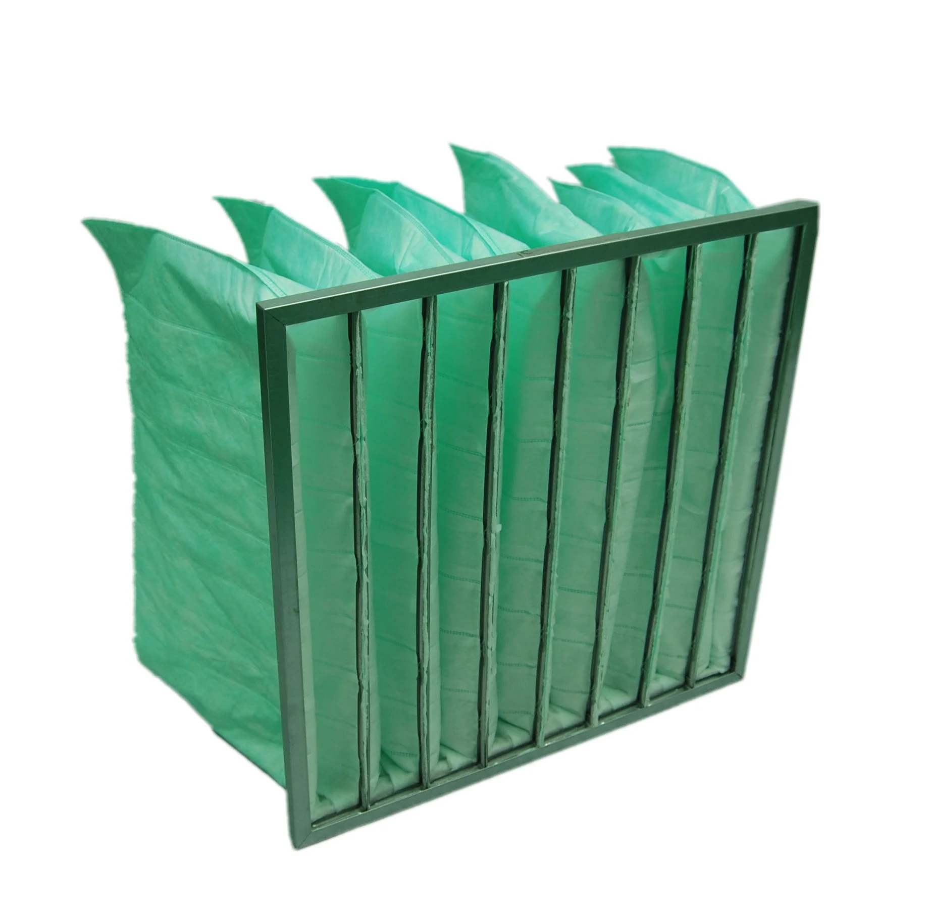 Washable Synthetic Fiber Industria bag filter aluminum alloy galvanized sheet plastic frame F5 medium effect air filter