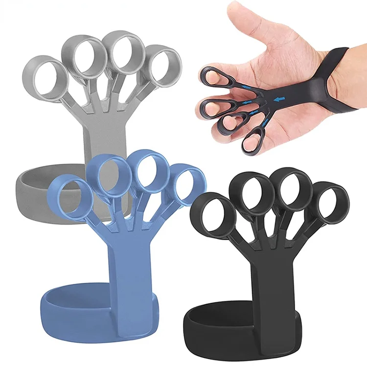 Custom Gym Workout Strength Training Finger Silicone Hand Grip Exerciser Hand Grip Device Finger Trainer